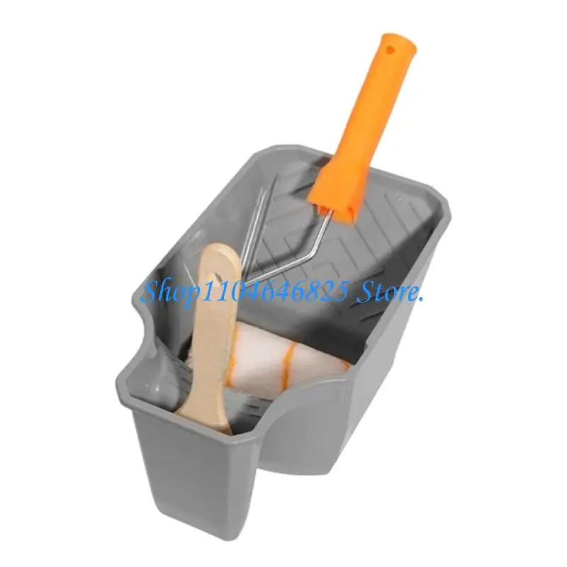 Plastic Paint Tray with Textured Slope for Home Painting and Wall Repair