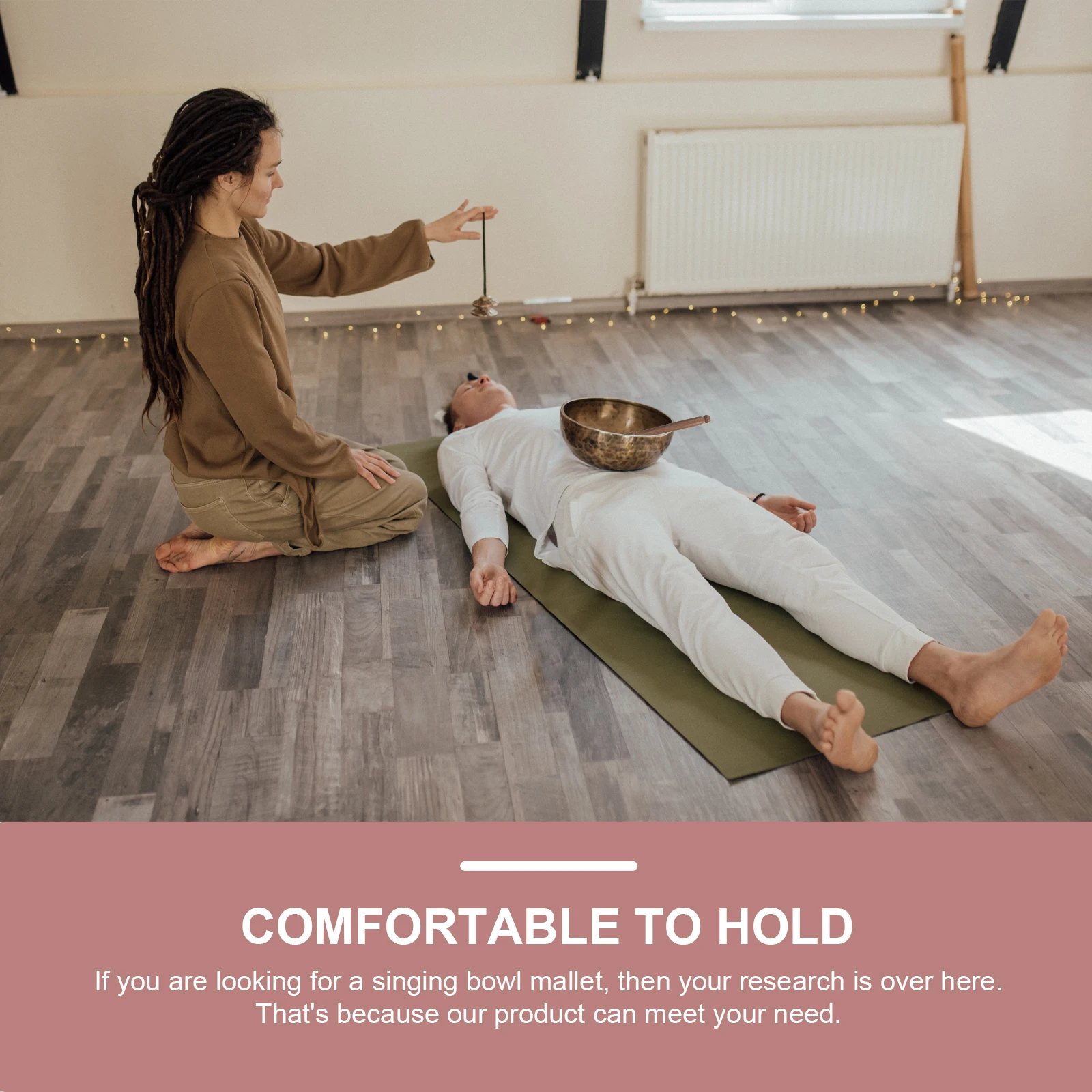 

Wooden Singing Bowl Mallet Buddha Sound Instrument Meditation Accessory Light Portable Travel Durable Craftsmanship Smooth