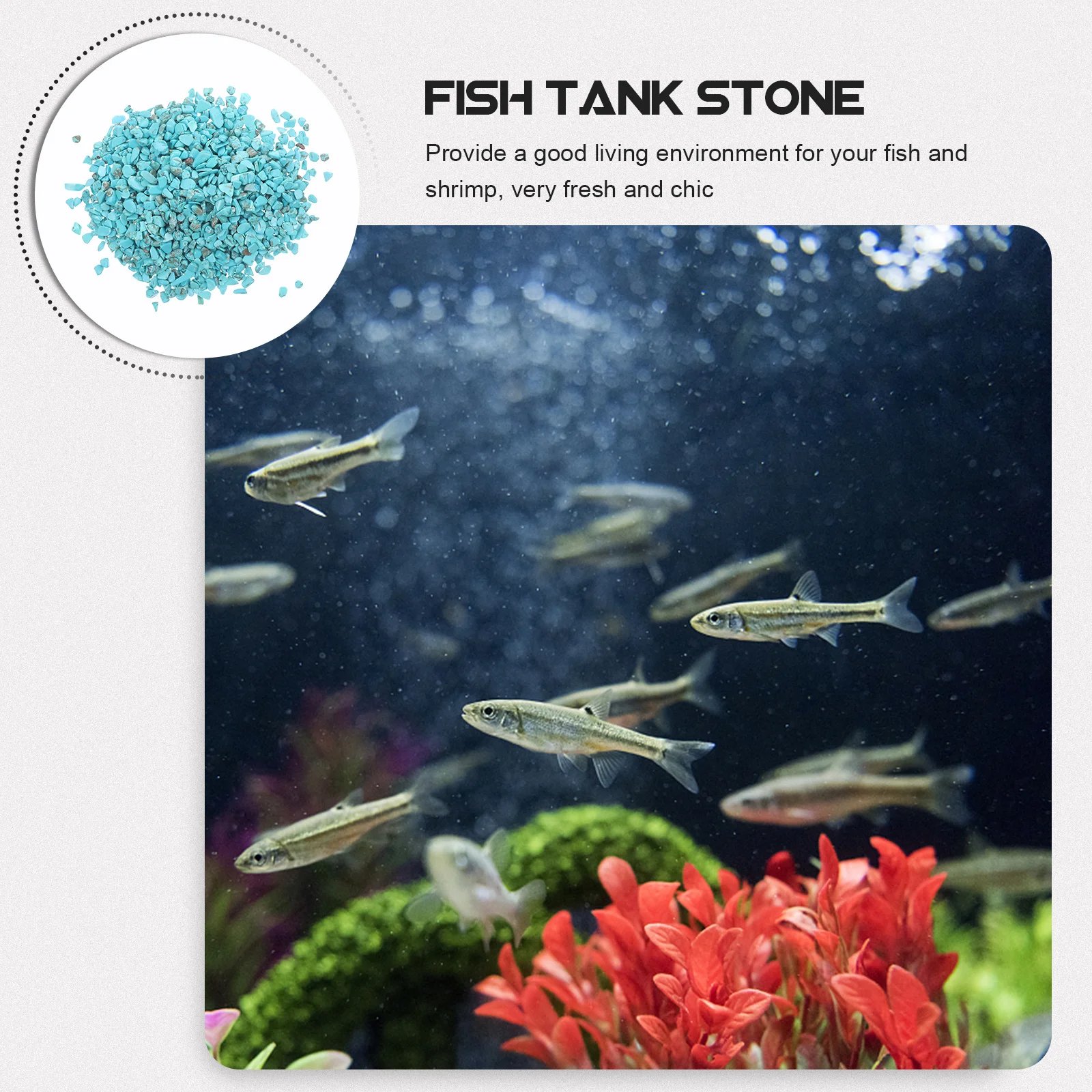 

2 Bags Decorative Pebbles Aquarium Stones Fine Gravel Gravels Accessories Decoration