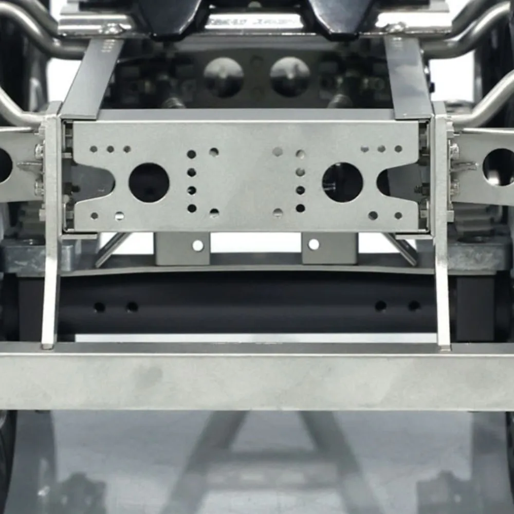 

US Sale 2 Axles 1/14 Metal Trailer with Fifth-wheel Traction for LESU RC Car Truck Model