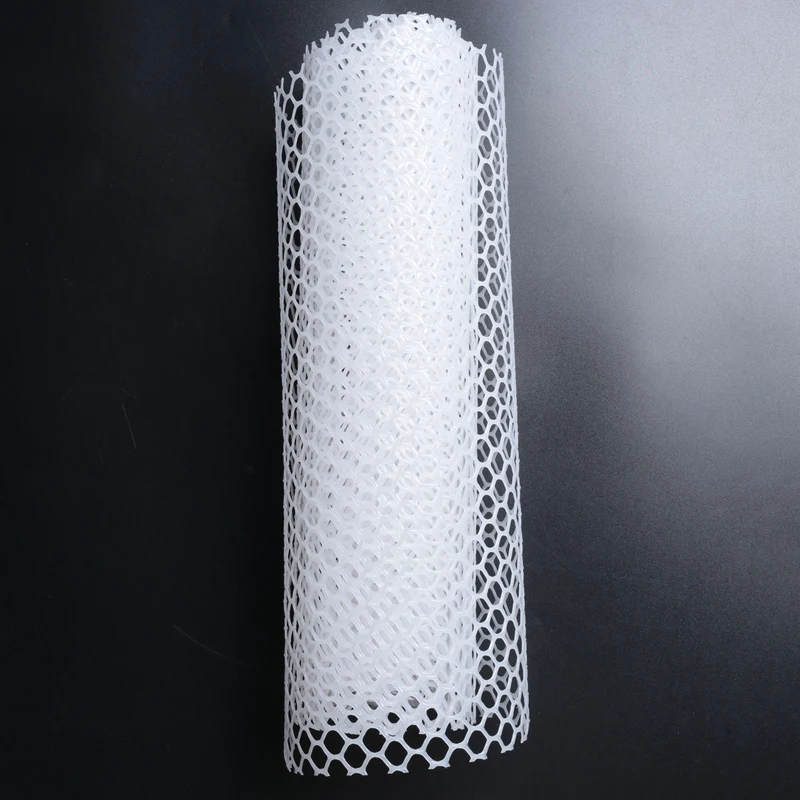 Reusable Plastic Chicken Wire Fence Mesh Hexagonal Mesh DIY Project for Home Garden Courtyard(White)-A09G