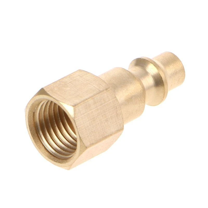 Y1AD Solid Brass 1/4 "NPT Quick Connector Hose Hose Modtings Air Compressor Acpler PL