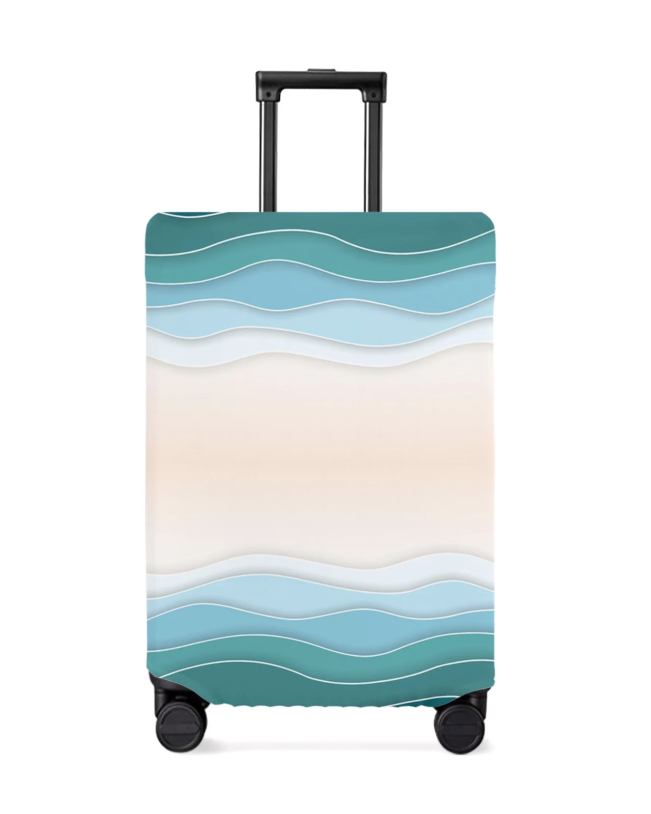 Gradient Geometric Minimalist Abstract Luggage Cover Stretch Baggage Protector Dust Cover for 18-32 Inch Travel Suitcase Case