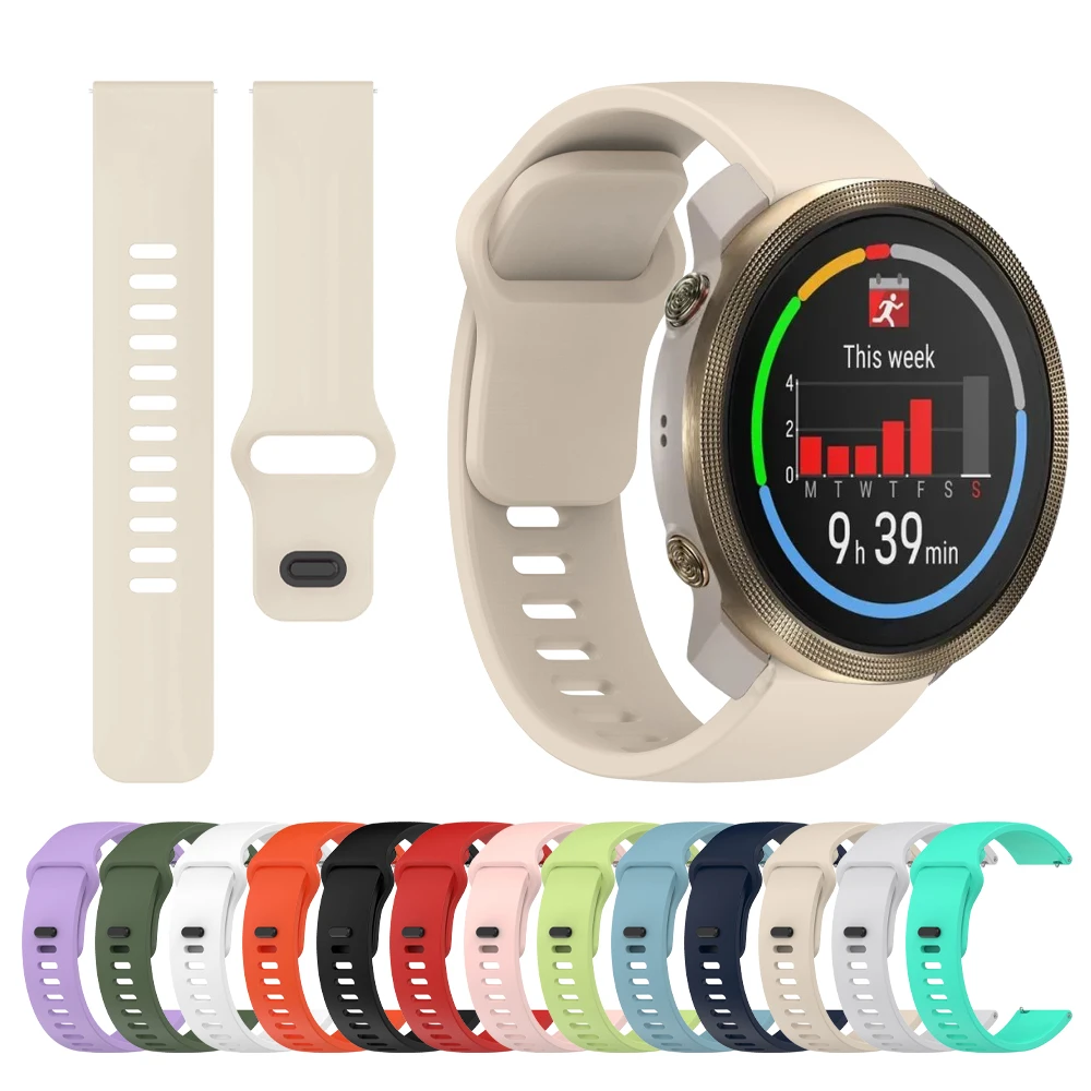 22/20mm Watch Band For POLAR Vantage M3 M2/Grit X2 Pro/IGNITE 3 2 Strap Replace Silicone Bracelet For Redmi Watch 5 Active/Lite