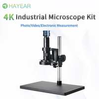 HAYEAR 4K HDMI USB output industrial microscope camera set For education scientific research laboratory PCB repair