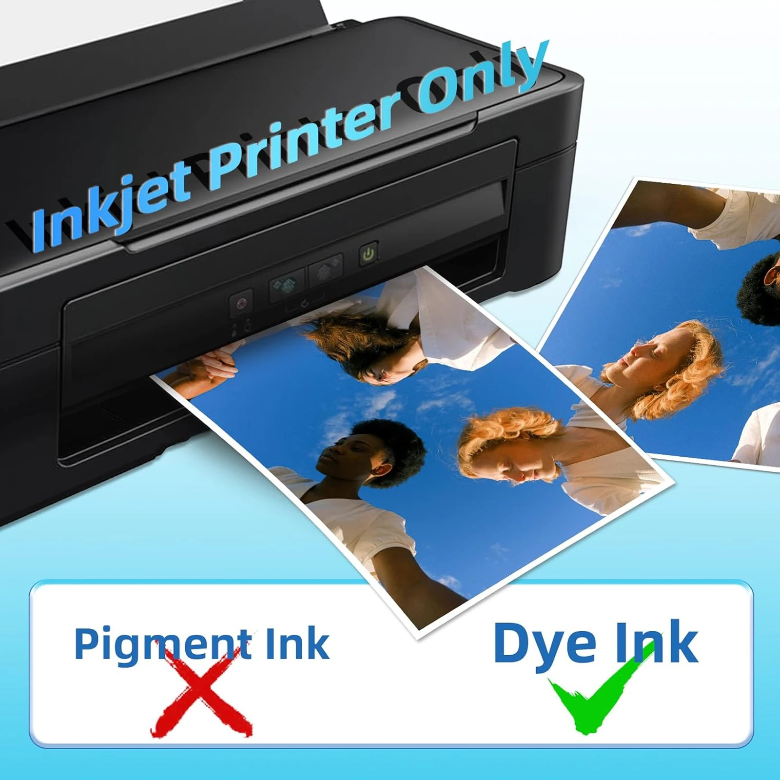 50 Blatt A4-Größe 8,3 x 11,7 Zoll Klare Transparentfolie 100% Transparente Blätter für Tintenstrahldrucker – Detail 6