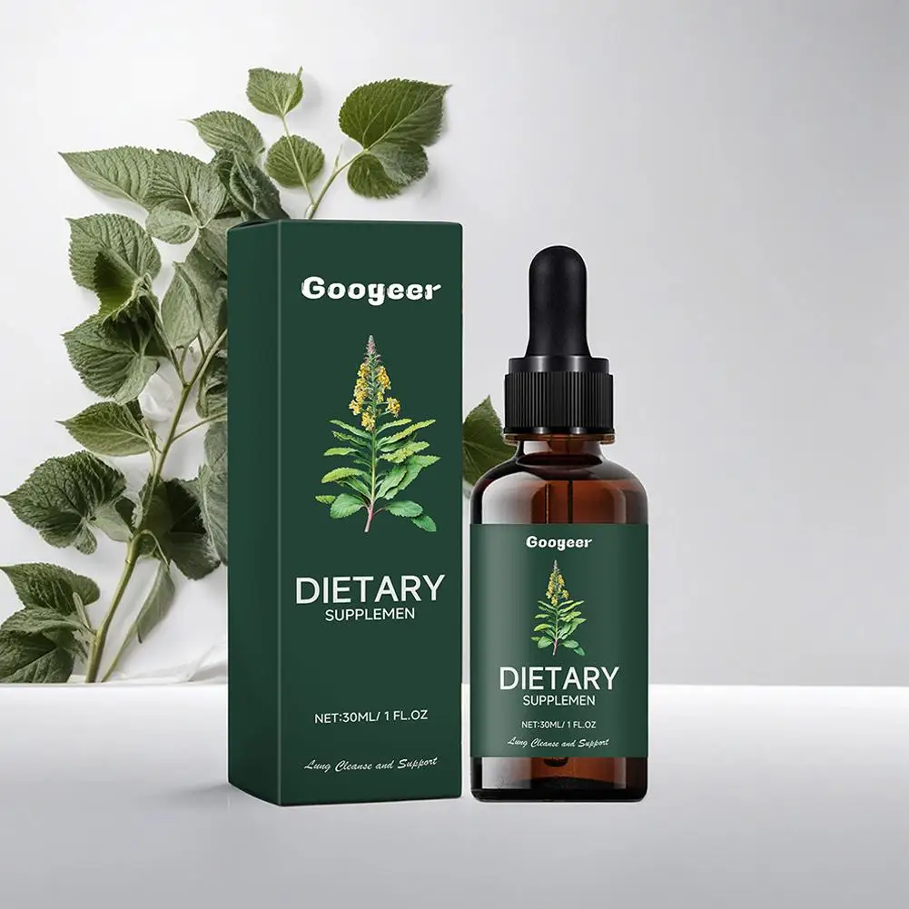 Mullein Folha Extract Drops, Qingfei Drops, Produtos Queimadores de Gordura, Perder Emagrecimento, 30ml