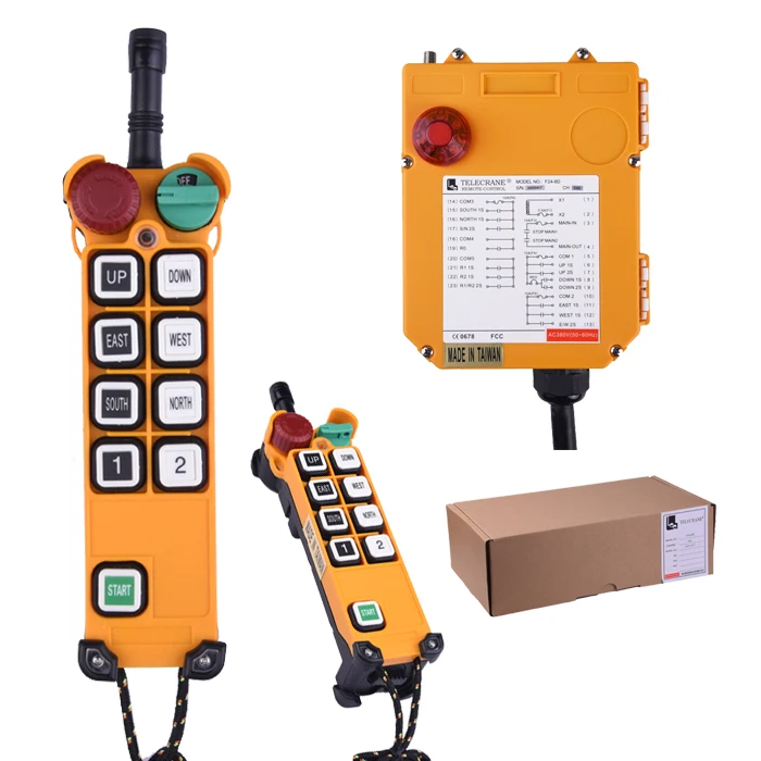 

F24-8D Telecrane 433mhz 8 buttons crane radio wireless for Industrial remote control