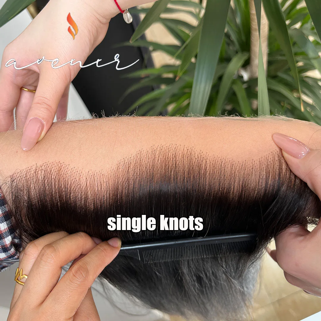 AVENIR 13x6 عقدة واحدة HD الدانتيل أمامي فقط البرازيلي شعر طبيعي مفرود HD الدانتيل أمامي قبل قطعها اللون الطبيعي شعر ريمي