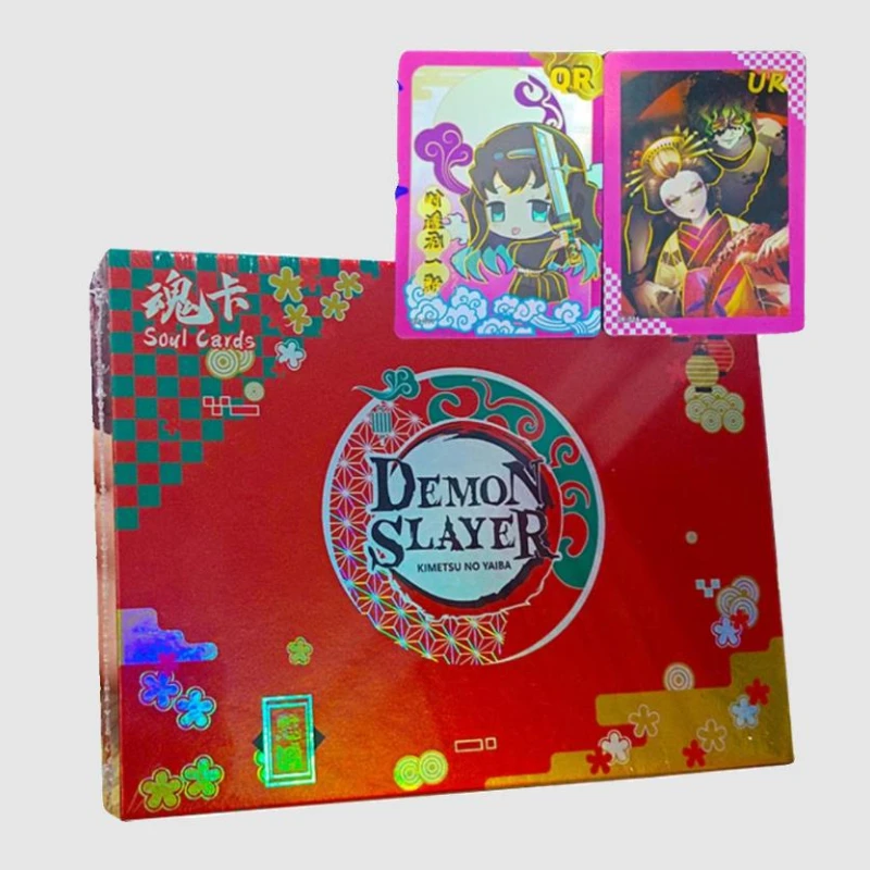 

Demon Slayer Anime Game Peripheral Collection Character Flash Card Box Collection Cards Children's Hobbies Toys Birthday Gifts