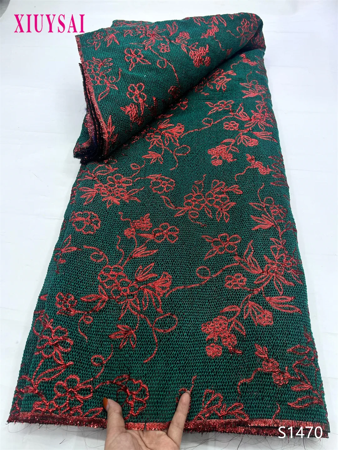 

2025 Luxury High Quality African Organza Brocade Lace Fabric 5 Yards French TulleParty Gown Dress Nigerian Jacquard Lace Sewing