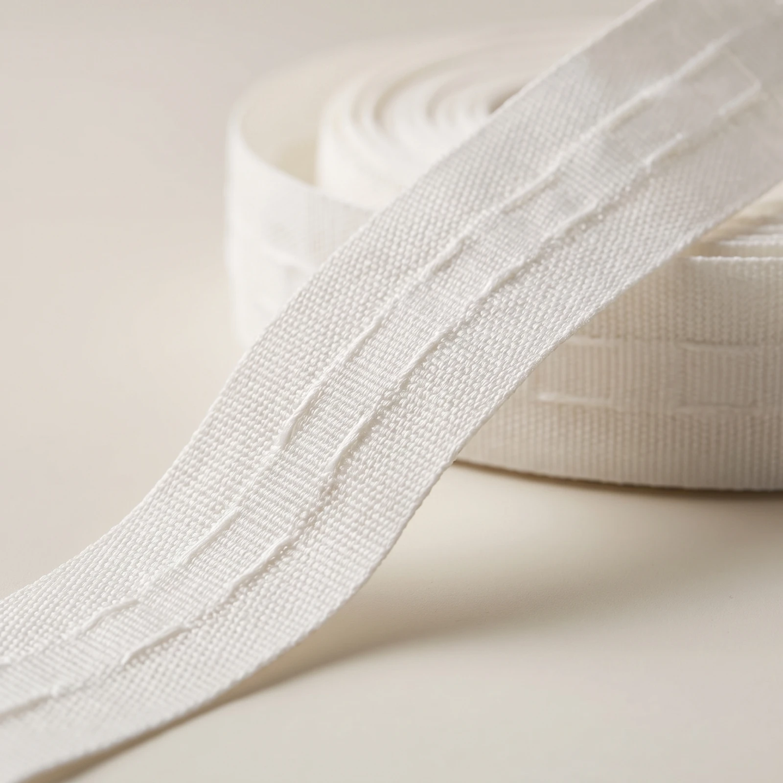 Curtain Ruffle Tape Woven Curtain Sewing Tape Ribbed Textured for DIYers, Home Decoration