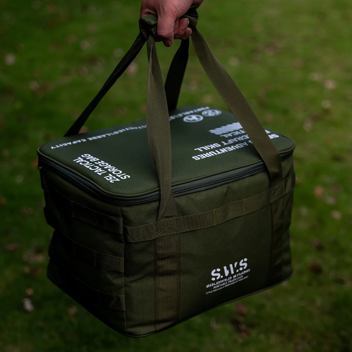 

Camping Equipment Storage Bag 25L Waterproof Insulation Folding Storage Box Field Divider Tactical Storage Bag Outdoor