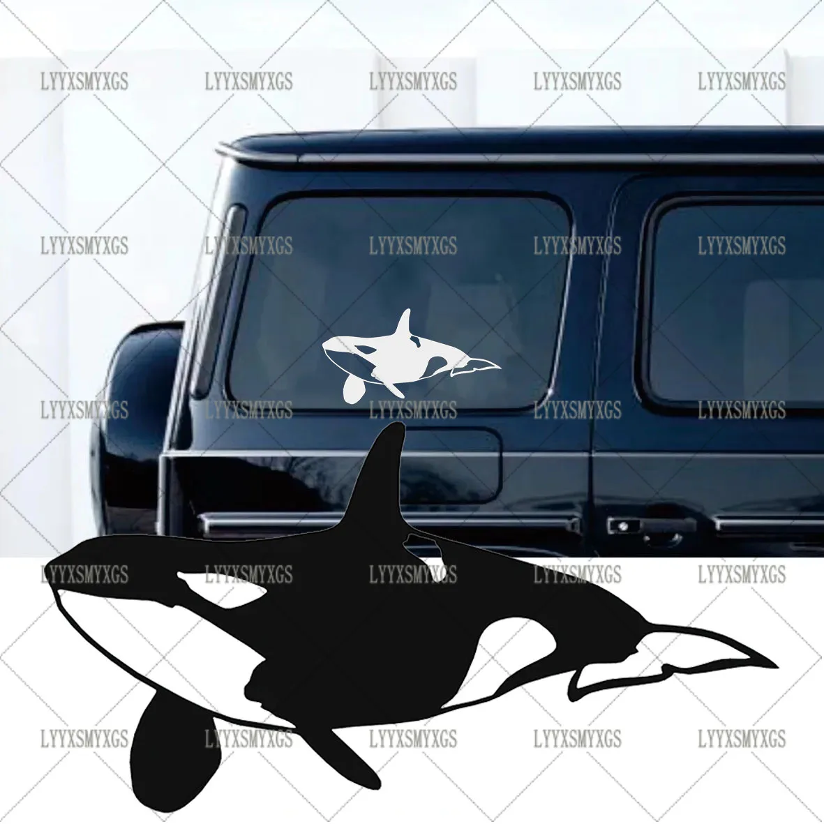 

Self-Adhesive Custom ORCA KILLER WHALE Car Stickers Waterproof Sunscreen Vinyl Decal PVC wholesale Car Accessories