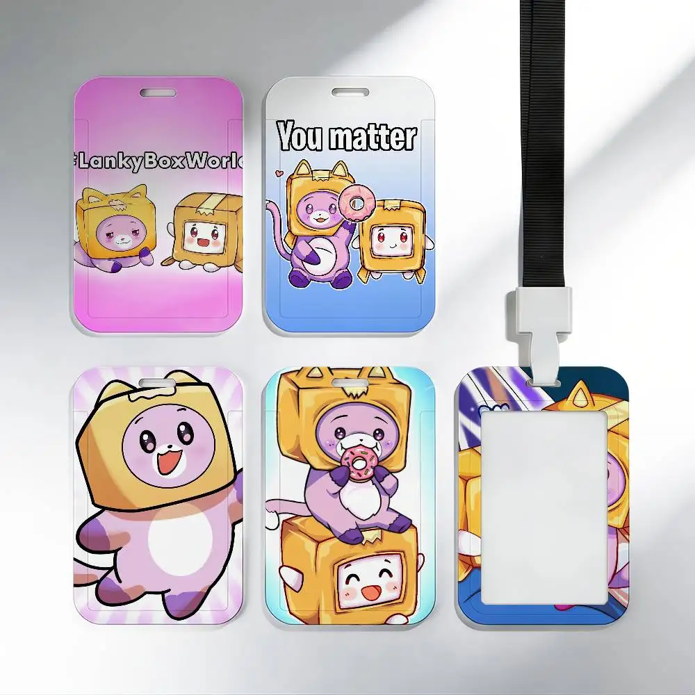 

L-Lankybox: Милый чехол для карты с ремешком на шею, держатель для пропуска сотрудника, чехол для рабочего разрешения