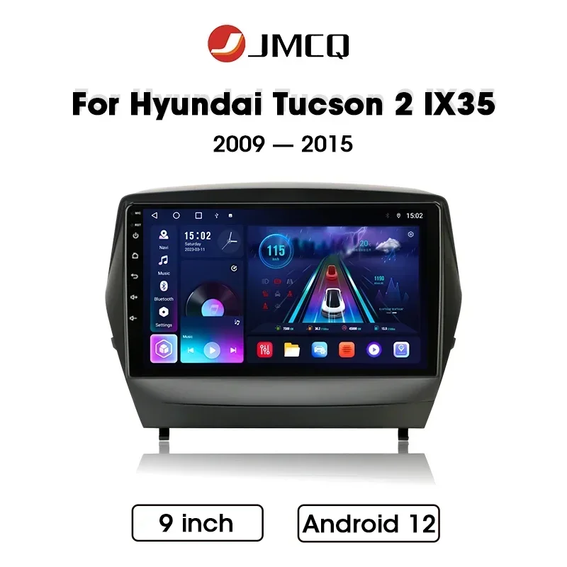 

JMCQ For Hyundai Tucson 2 IX35 2009 - 2015 9" Android12 2Din Car Radio Multimedia Video Player Navigation Audio Head Unit 4G GPS