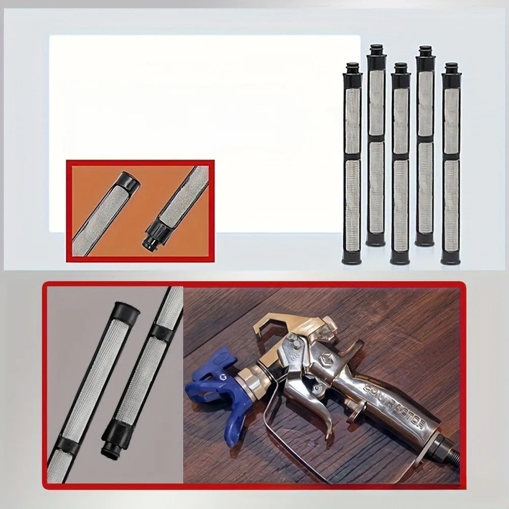 Stainless Steel Filter for Airless Spray Equipment Designed for Clog Resistance and Long Term Use 5 Outer 5 Inner 3 Pump Filters
