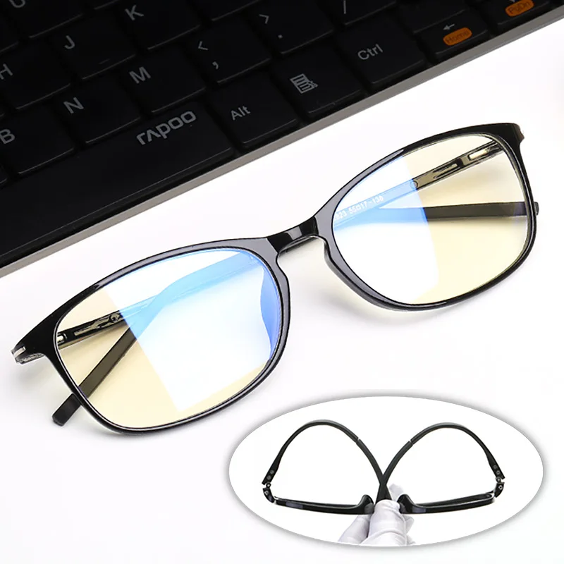 Anti Blue Light Glasses Men Radiation Women TR90 Computer Protection Gaming Square Frame Ray Blocking UV400 Cute Eyeglasses