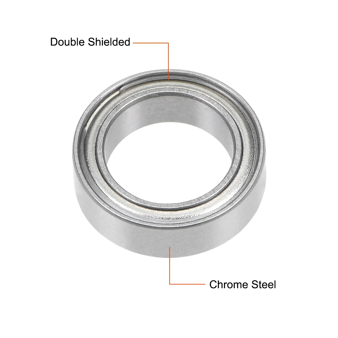 10pcs MR128ZZ Deep Groove Ball Bearing 8x12x3.5mm Double Shield Chrome Bearings for Industrial Equipment Micro Motor
