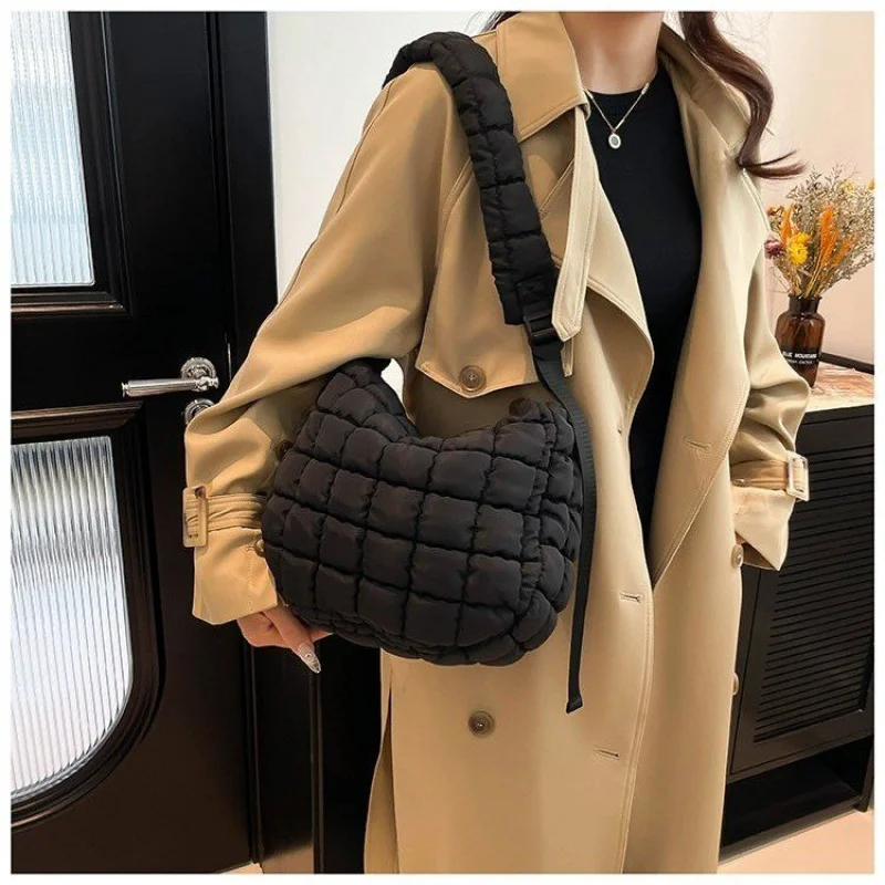 

Elegant Chevron Quilted Crossbody Bag For Women Designer Inspired Diamond Pattern Adds Depth And Luxury
