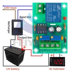 XH-M601 Pannello di controllo dell'alimentazione del caricatore intelligente Potenza di ricarica automatica Scheda di controllo della carica della batteria 12V per kit fai da te