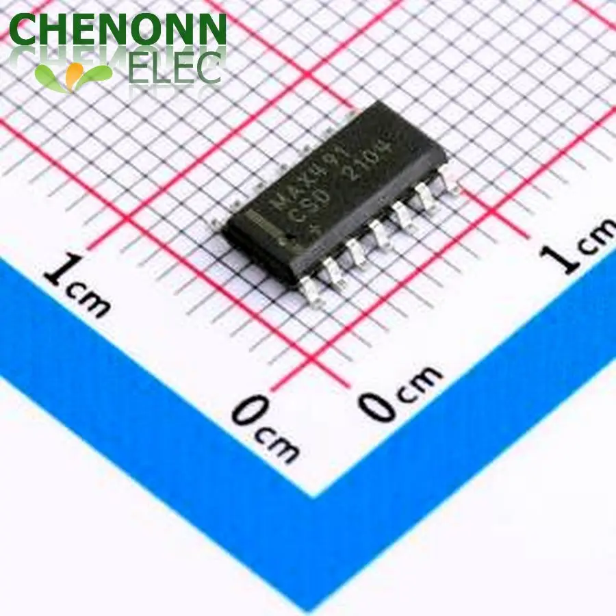10PCS/LOT MAX491CSD+ (Drivers, Receivers, Transceivers)