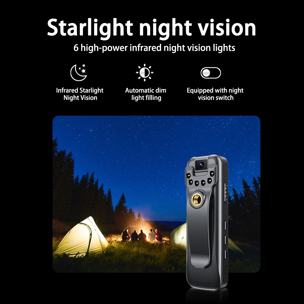 Full HD 1080P Sports DV Night Vision 500mAh Motion Detection Body Camera LCD Screen Mini Camcorder Police Cam Bike Camera