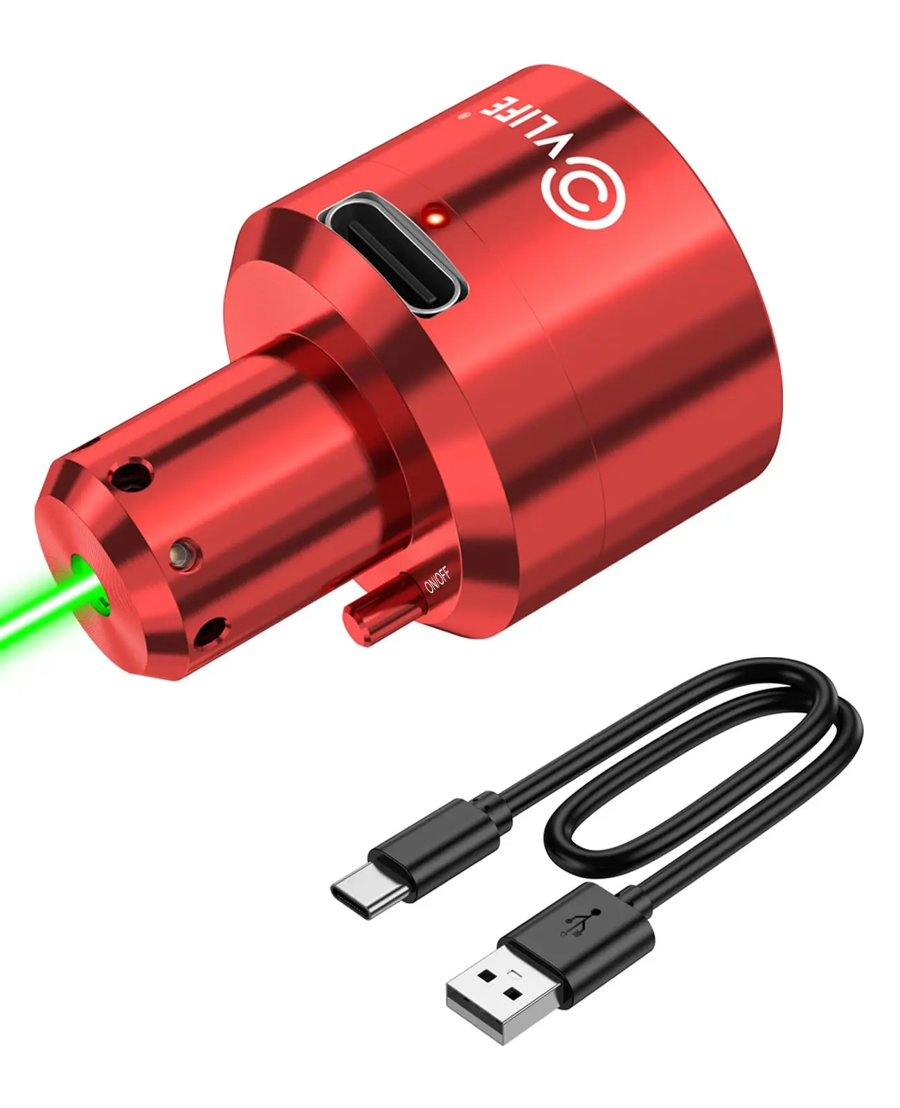 CVLIFE Rechargeable Green/Red Laser Bore Sight for Multiple Calibers Professional Boresighter with Magnetic Connection
