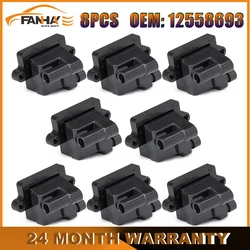 8X 12558693 Ignition Coil For CHEVROLET TAHOE SUBURBAN For GMC YUKON For Hummer H2 For CADILLAC ESCALADE UF271 12570553 12556893