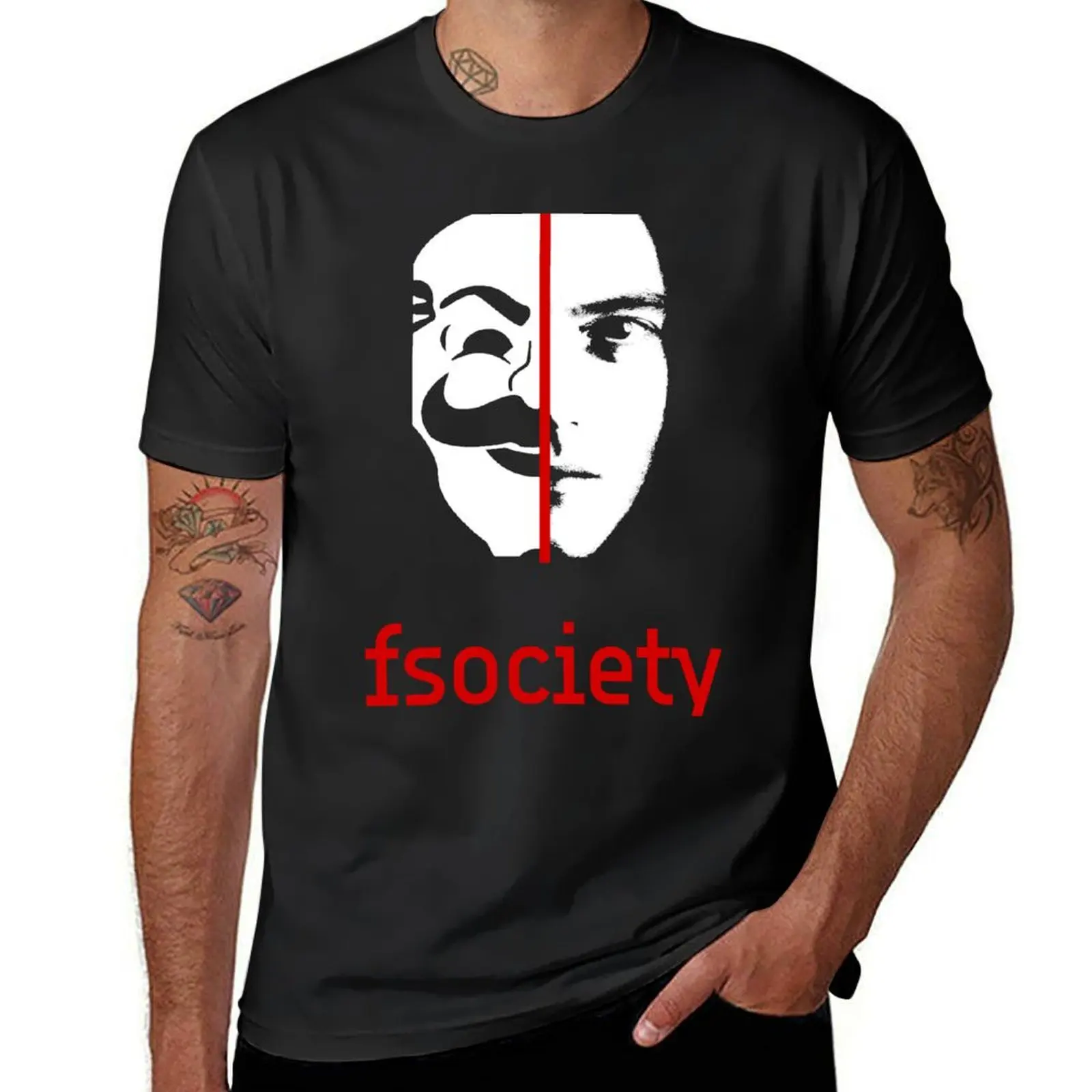 

We Are The fsociety (red) T-Shirt Short sleeve tee boys whites summer 2025 anime tshirt mens graphic t-shirts funny