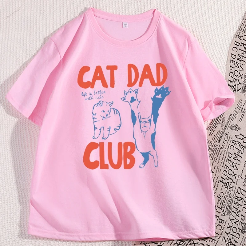 تي شيرت نسائي كاجوال عصري ولطيف مطبوع برقبة دائرية وأكمام قصيرة مناسب لجميع المواسم #4