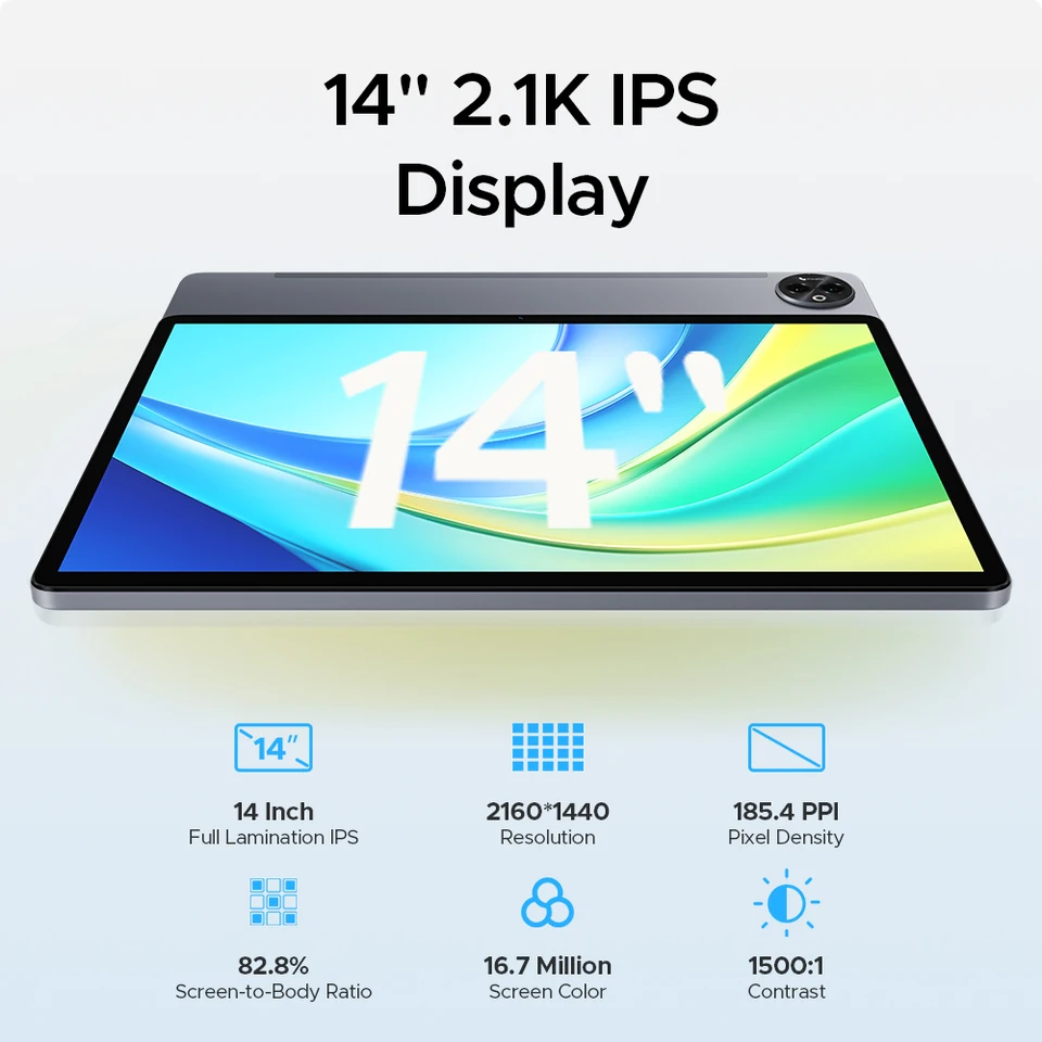 Global Version DOOGEE Tab E3 Max Tablet PC Android 15 Gemini AI 14