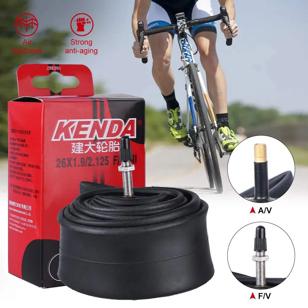 KENDA Bicycle Tires MTB Bike Inner Tubes 27.5 Inch 2.125 Durable Airtight Butyl Rubber Inside Tyre