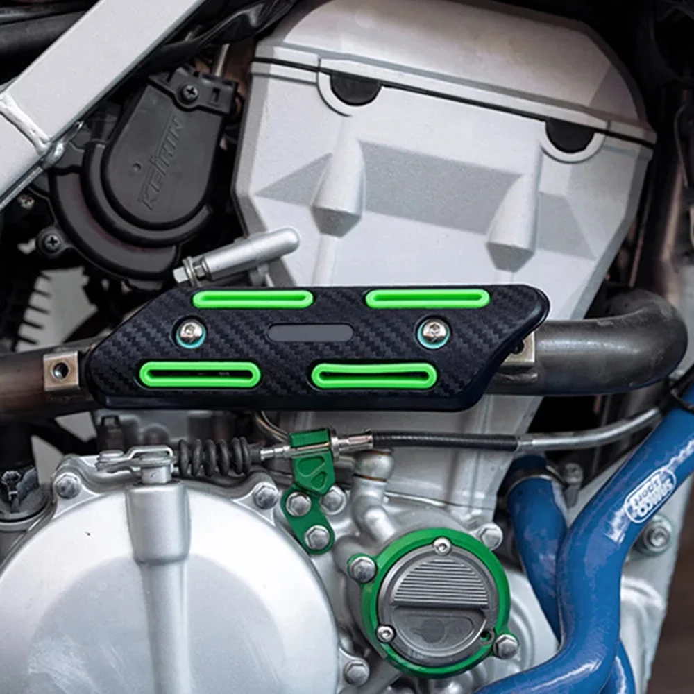 Motorcycle Exhaust Heat Shield Guard Cover For Universal Pit Dirt Bike Scooter Protection Durable Engine Accessories Gear Parts