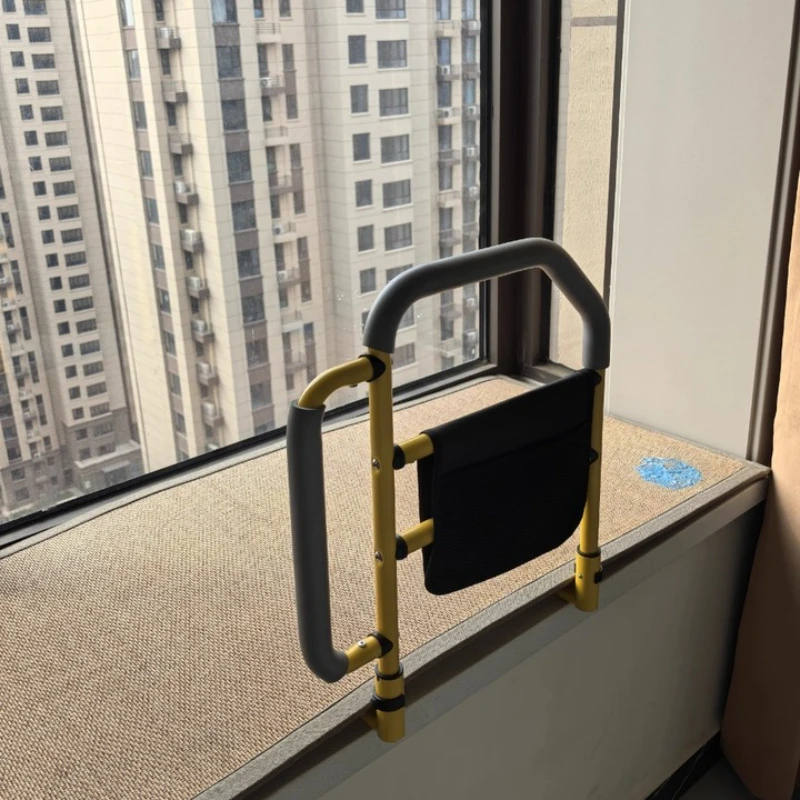 Elderly Bed Assist Rail Non-Slip Safety Handrail with Wide Soft Padding Fall Prevention Rising Aid for Seniors Easy Installation