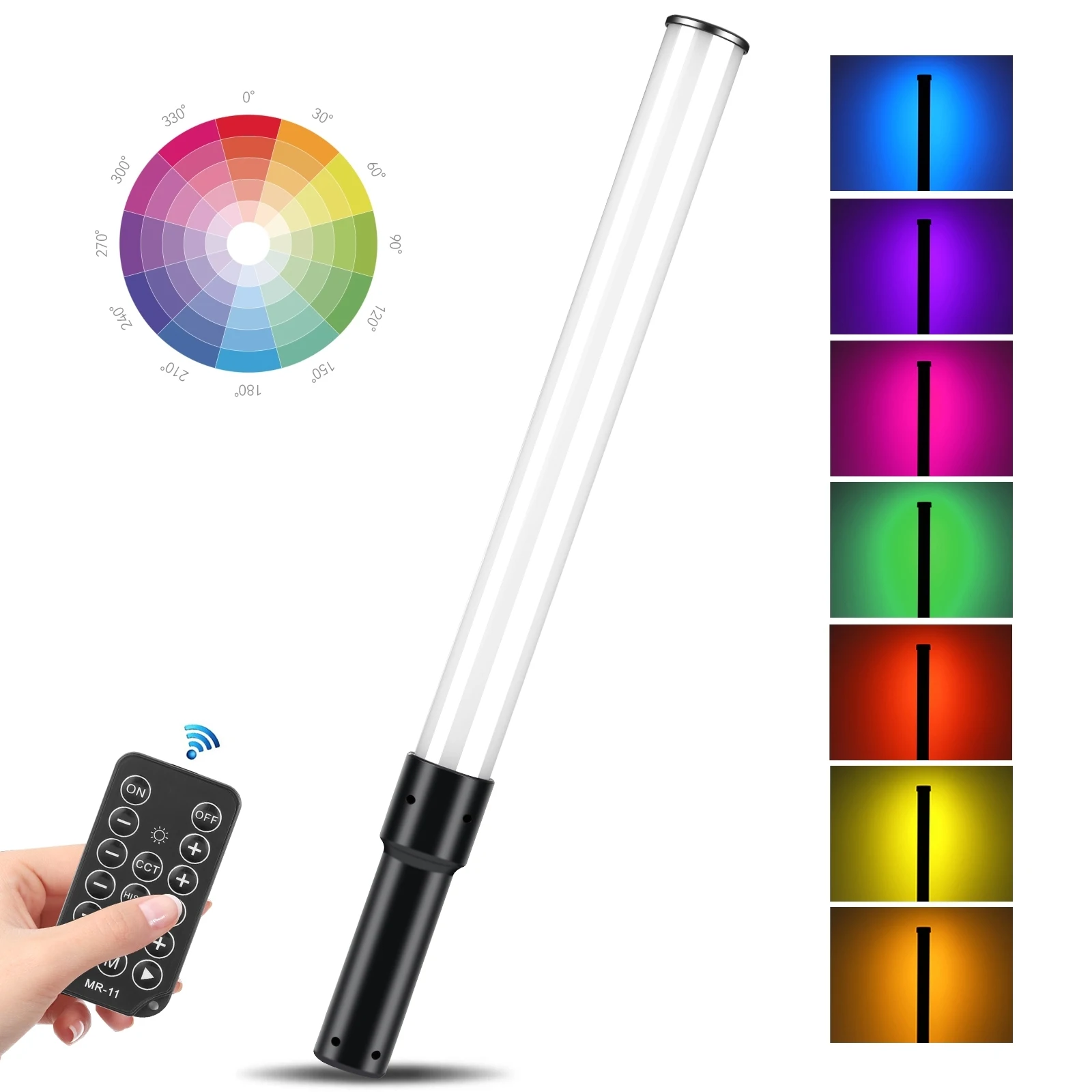 

PULUZ 144 LEDs Photo Handheld Stick Light Full Color RGB Fill Light