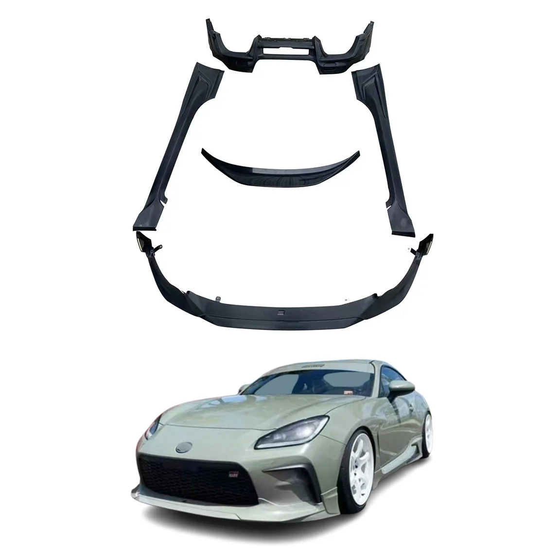 

High quality Body kit for Toyota GT86 BRZ upgrade TRD style Front lip Side skirts Rear diffuser Perfect Fit for Toyota GT86 kits