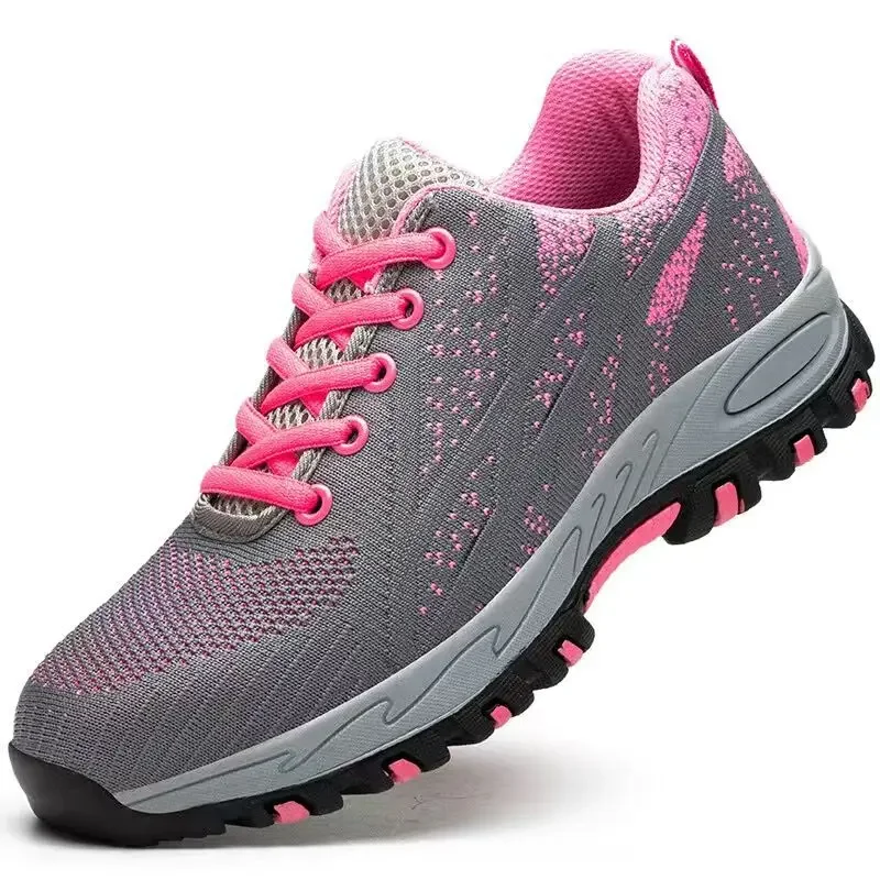 DurableWomen's Labor Insurance Shoes Steel Bag Head Anti-smash Anti-puncturenon-slip Safety Protective Shoes Work Shoes
