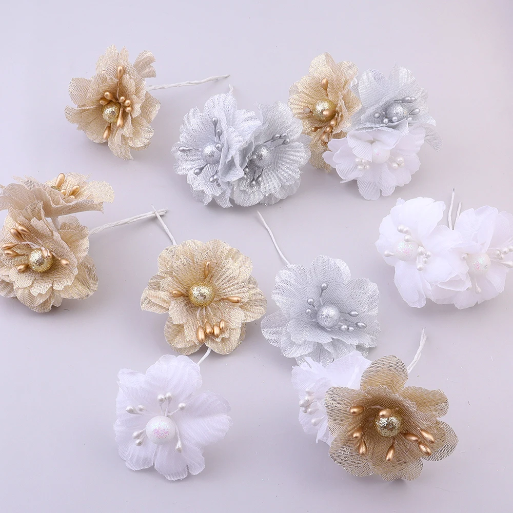 6 قطعة باقة زهور الكاميليا الاصطناعية زهور وهمية لديكور المنزل عيد الميلاد حفل زفاف الديكور إكليل الإكسسوار #3