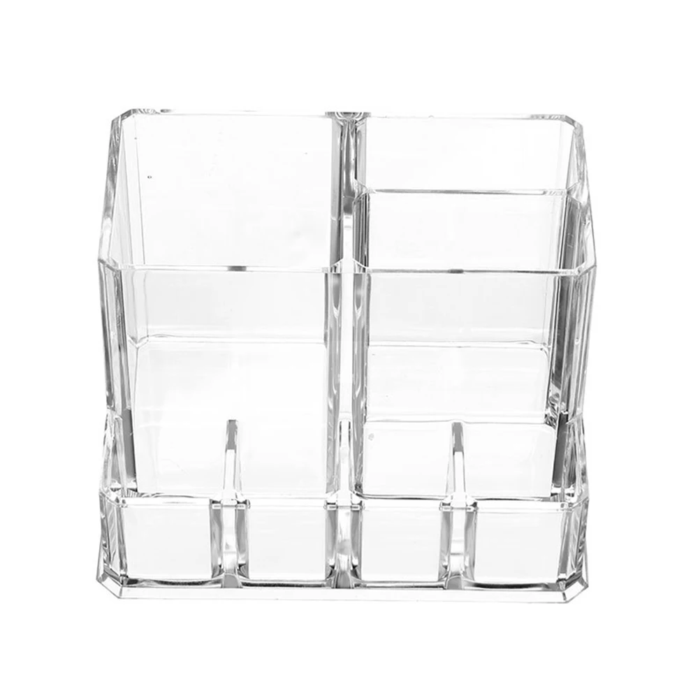 

Acrylic Box Transparent Transparent Storage Case Makeup Brush Holder Vanity Desktop Organizer Canister Case