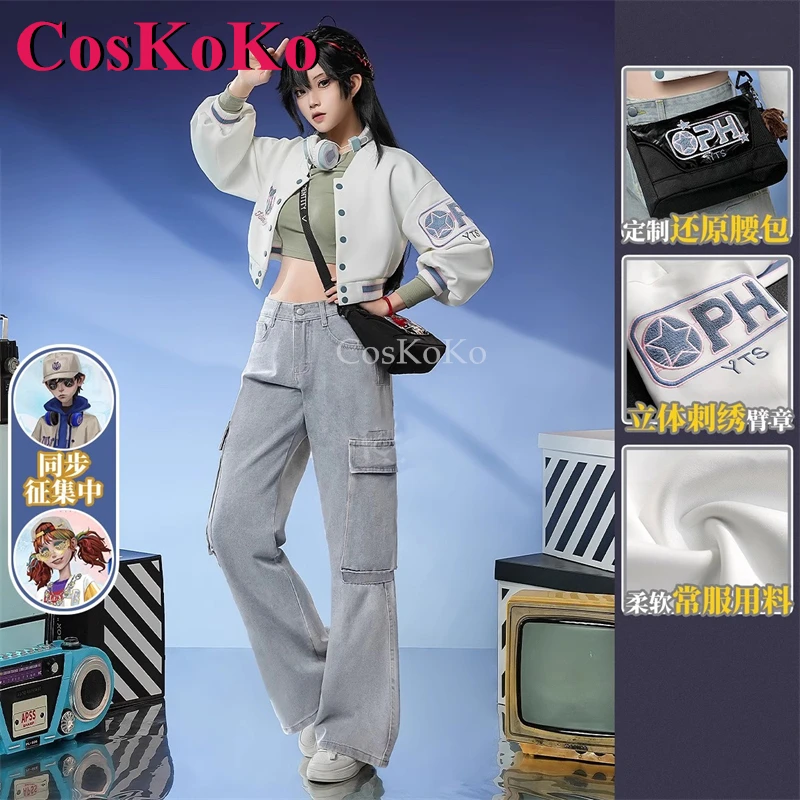 CosKoKo Antiquarian/Qi Shiyi Cosplay Identity V Costume OPH E-Sports Fashion Modern Outfit Halloween Party Role Play Clothing