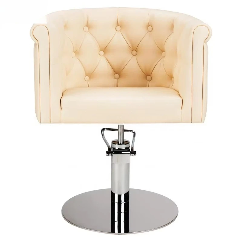 

Modern design hair salon equipment adjustable red barber chair with mirror station