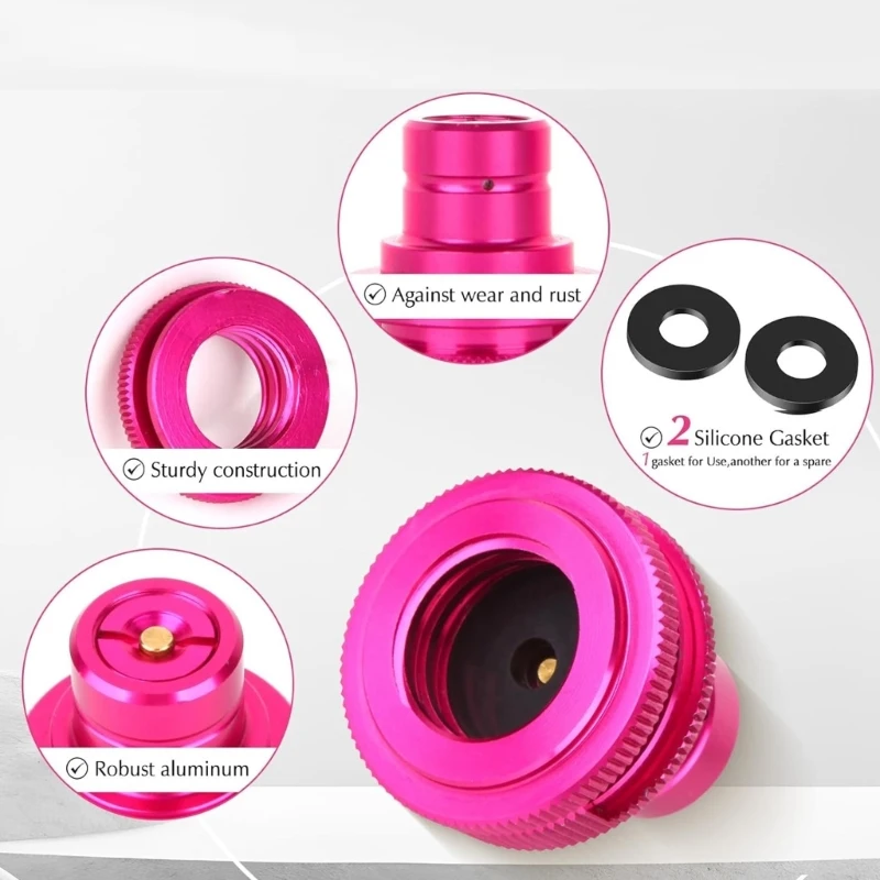 Quick Connection CO2 Tanks Bubblers Cylinders Adapter With TR21 4 Male Thread Home Sodas Water Bubblers Fit for Art/GAIA