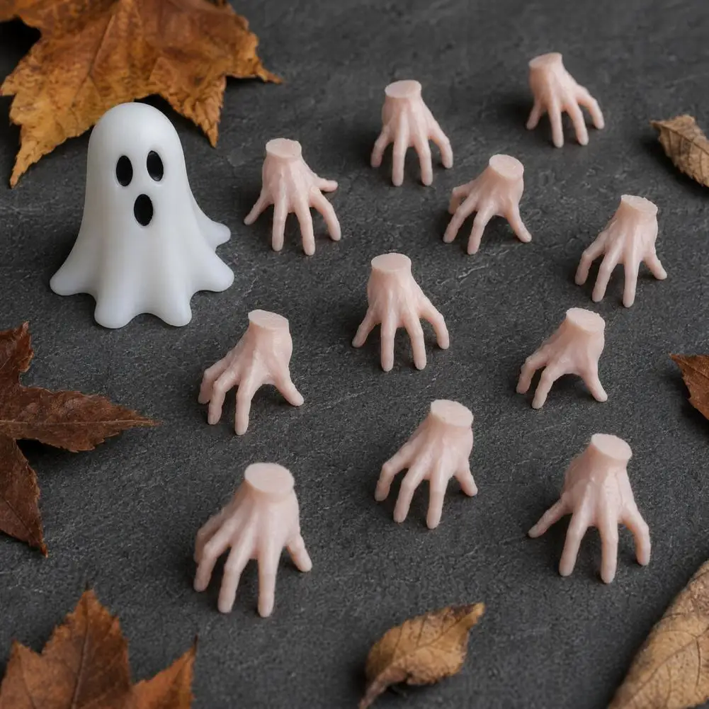 Spooky Halloween Vase Fillers Halloween Table Decorations Halloween Mini Crawling Hand Ornaments Realistic Palm Decor Props
