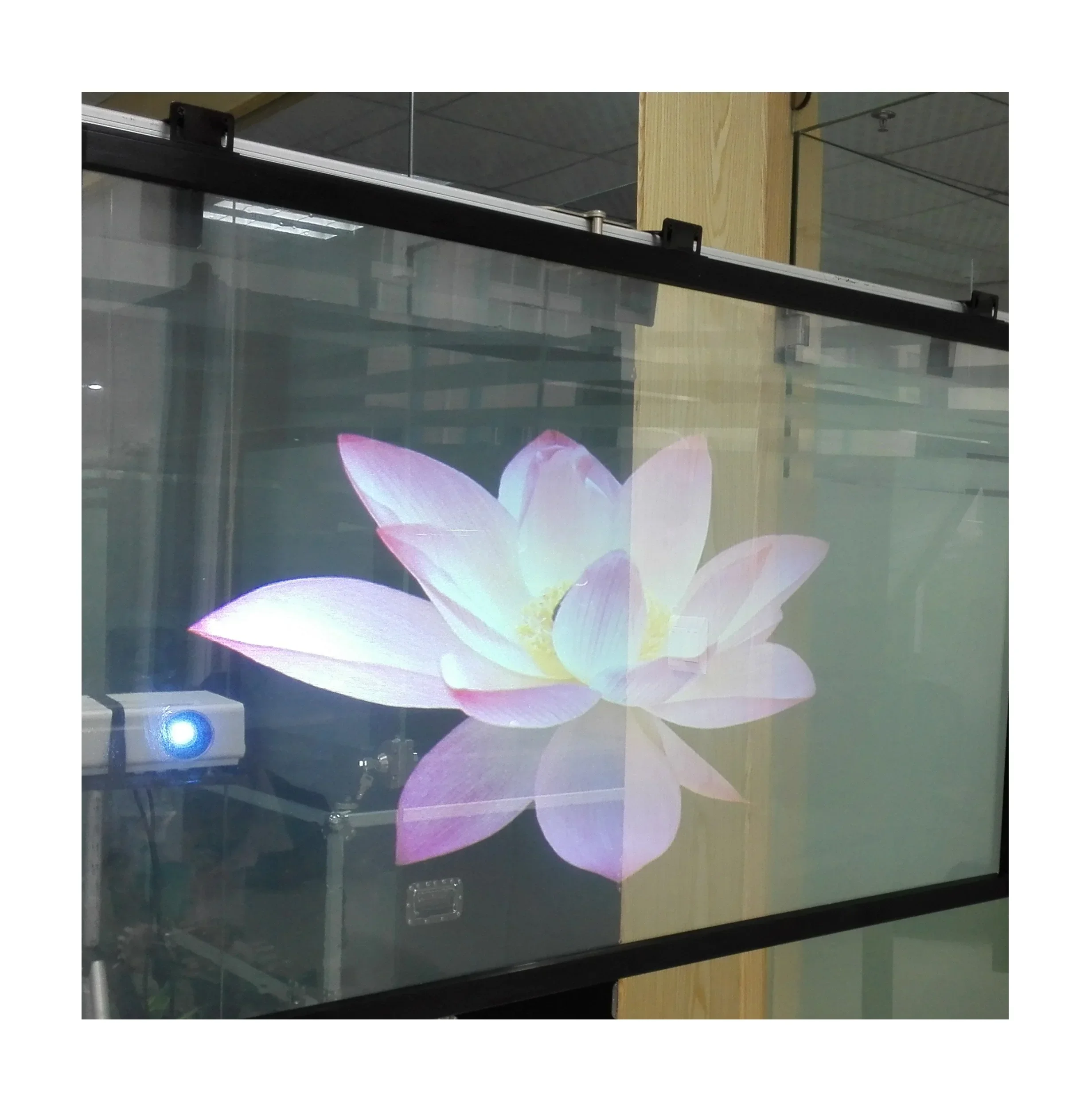 Transparent Hologram Projector 3D Holographic Rear Projection Film Window Glass Film