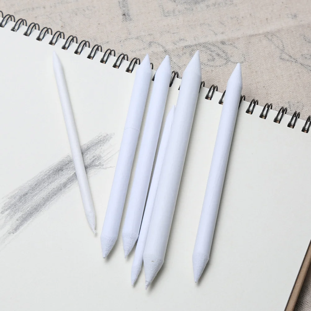 18PCS Paper Tortillion Blending Stumps Sketch Rub Artist Drawing Tool (White) Stumps Pencil Blending Stump for Drawing