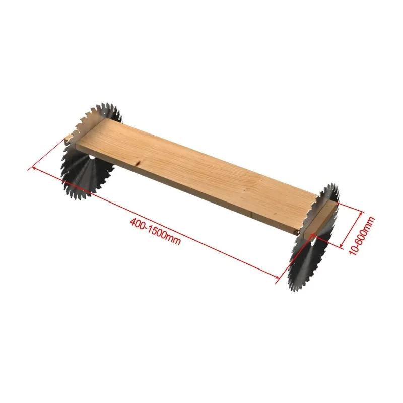 Wood Strip Two Side Trim Saw Double End Cutting Saw Machine