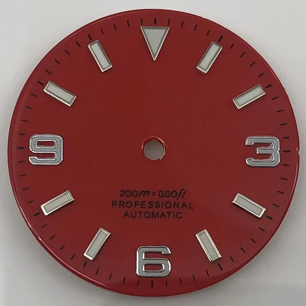 29mm Dial Luminous Fit Miyota8205/8215/821A ETA2836/2824 NH35 NH36 Mingzhu2813/3804 Movement Blue Green Black Red