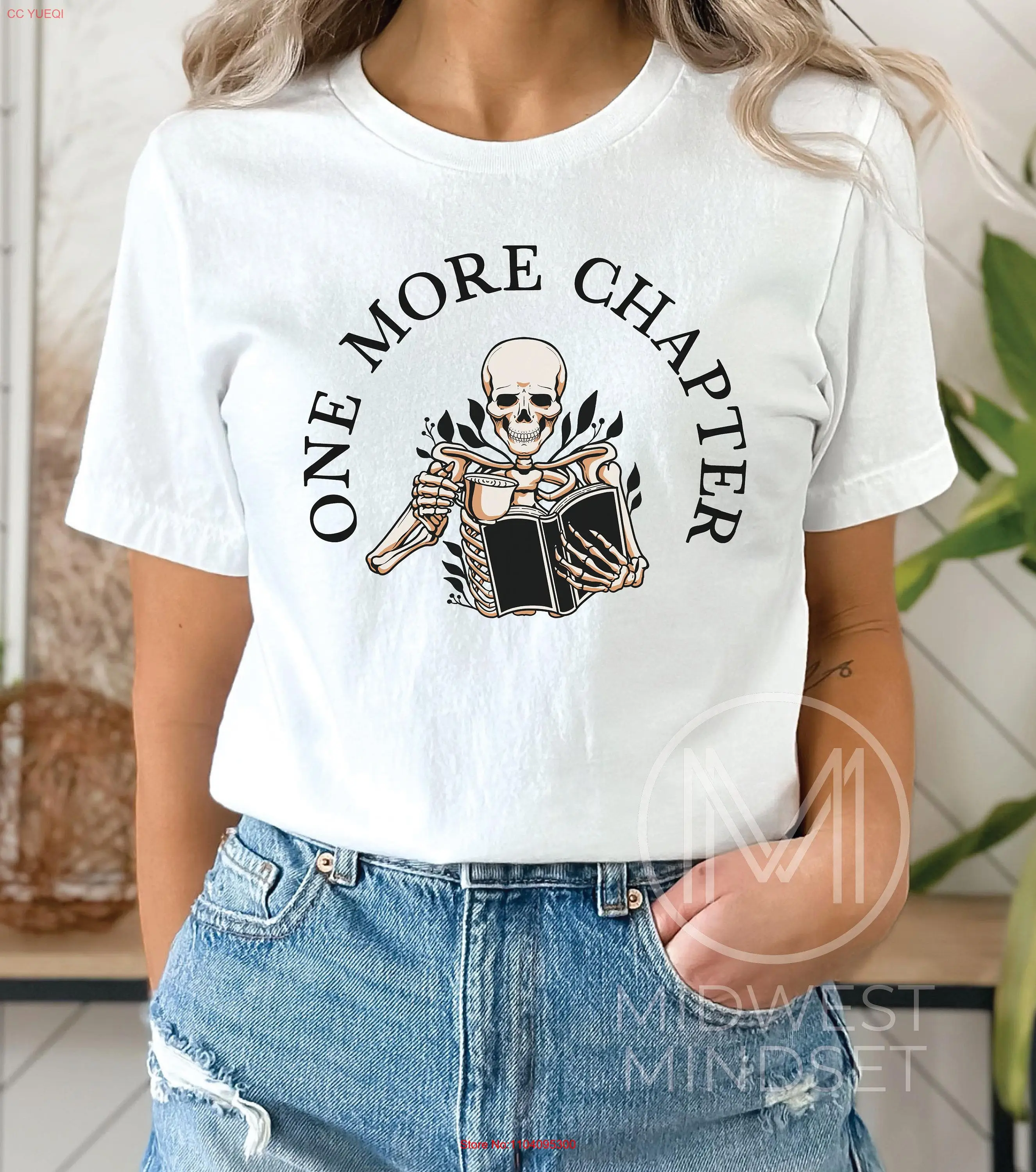 

Футболка One More Chapter Bookish Funny Reading Book Nerd Librarian s Cute Read For Women с длинными или короткими рукавами