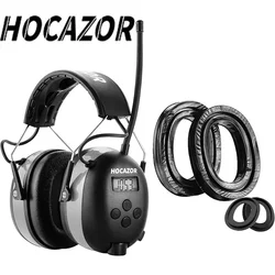 HOCAZOR Noise Cancelling Headphones Learn ,Listen to Music Hunting Work Bluetooth Tactical Earmuffs Anti-Noise Hearing Protector
